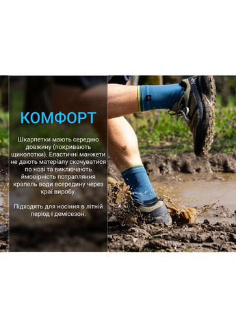 Шкарпетки водонепроникні Running Lite 2.0 - мембранні шкарпетки Coolmax, темно-блакитні, розмір M (39-42) DexShell (365820363)