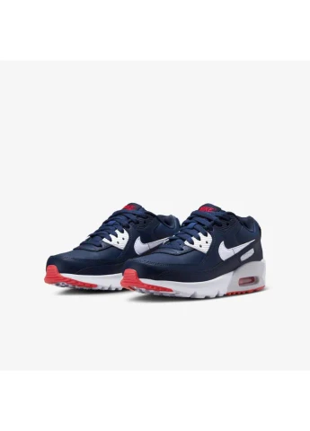 Кросівки дитячі Air Max 90 Leather Obsidian Track Red Blue DV3607-400 Nike (386066638)