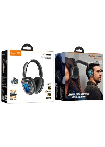 Накладные беспроводные наушники ESD23 Lasting ANC with display Hoco (394661864)