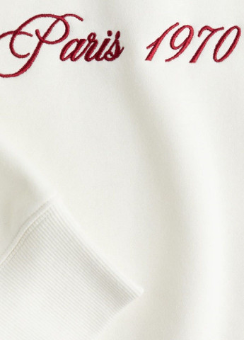 Белый свитшот H&M надпись (316295387)