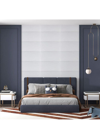 3D панель стеновая самоклеящаяся 700х700х5мм Lichi square white D (3DPanda-1802) Sticker Wall (323155174)