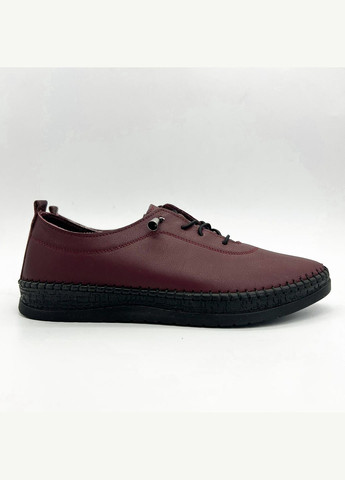 Бордовые мокасины (р) кожа 0-1-1-102-0 Allist