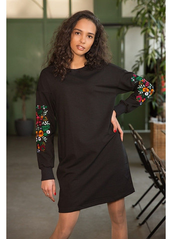 Черное платье магнолия черного цвета Lesia