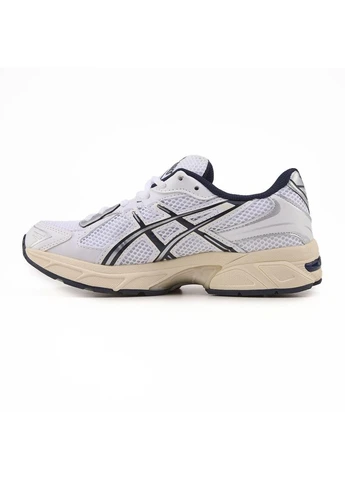 Белые летние кроссовки asics gel-1130 white black beige асикс гель 1130 No Brand