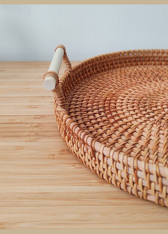 Таця 24 см ротангова No Brand (347332571)