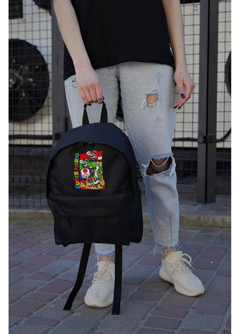 Повсякденний Рюкзак Шкільний Для Дівчинки Compact З Принтом Супер Маріо Black Without (360655597)