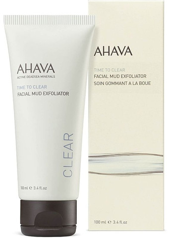 Ahava Грязьовий пілінг для обличчя Time To Clear Facial Mud Eхfoliator 100ml (2-225419) — Крем, Ізраїль (369788995)
