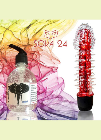 Вібратор вагінально-анальний+лубрикант.Вібратор для жінок.Малиновий. No Brand (340914873)