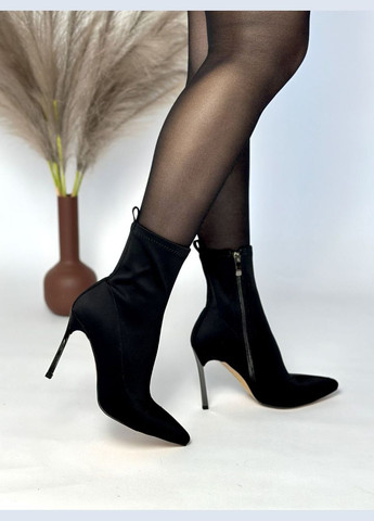 Черные демисезонная стильные женские ботильоны No Brand