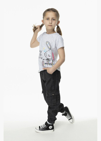 Черные демисезонные джинсы для девочки 2093-2 122 см черный (2000904548286d) shop (2000904548286) Cemix