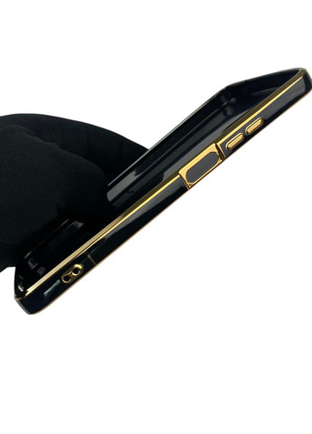 Чехол для A18 4G CPH2591 с кольцом MagSafe с золотой окантовкой на оппо а18 черный gs1 Oppo (366229244)