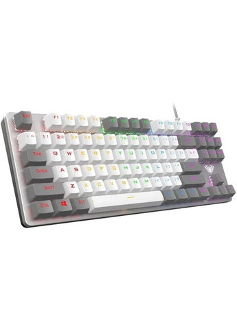 Клавіатура F3287 KRGD Blue EN/UA Grey/White Aula (368788853)