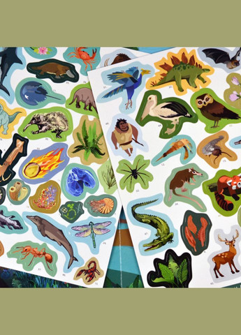 Игра с многоразовыми наклейками "Жизнь на земле" Умняшка KP-009 УМНЯШКА (311290861)