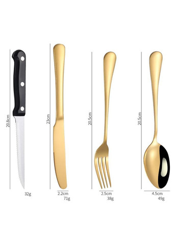 Набір столових приборів 10 предметів з нержавіючої сталі у футлярі для пікніка, кемпінгу More (369156991)