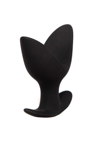 Анальна пробка Black Mont з пелюстками, ЛОТОС, чорний, L Chisa (347289977)