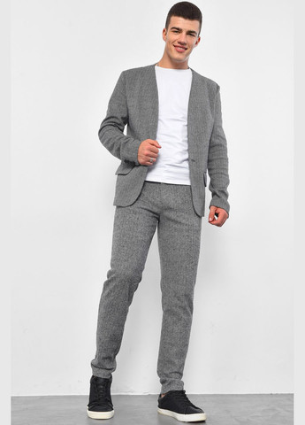 Світло-сірий демісезонний костюм чоловічий світло-сірого кольору брючний Let's Shop