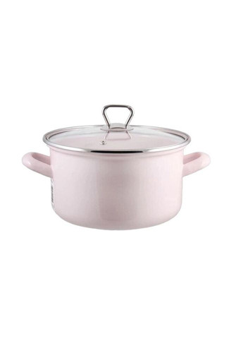 Кастрюля с крышкой Биол CE24P 24 см 5.6 л розовая No Brand (335972418)