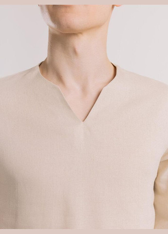 Бежевая кэжуал рубашка однотонная Freedom