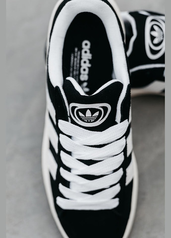 Черно-белые демисезонные кроссовки мужские adidas Campus 00s