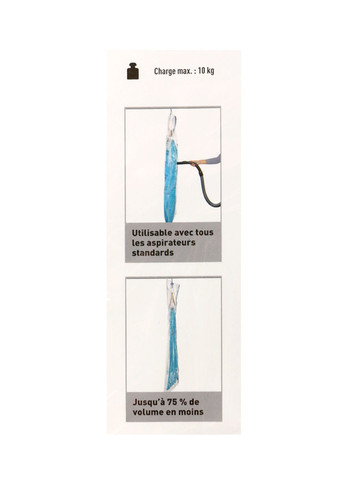 Вакуумний пакет з гачком для зберігання верхнього одягу 70х144см комбінований Livarno home (352777978)