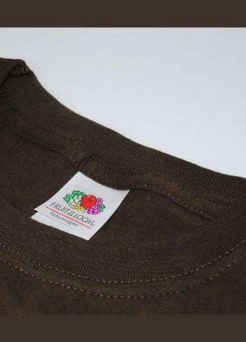 Коричнева футболка чоловіча valueweight шоколадний (0610360cq3xl) Fruit of the Loom