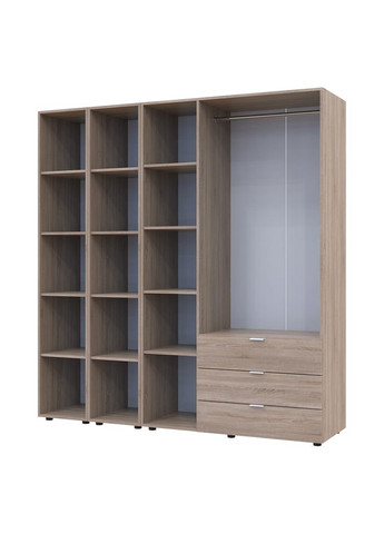 Комплект шкафов для одежды Гелар (3 шт.) 192,6х49,5х203,4 см (DRS-011150) Doros (361998919)
