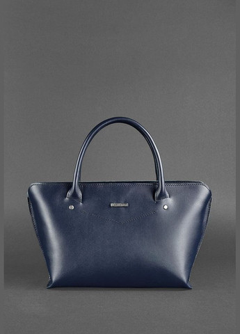 Женская кожаная сумка Midi темно-синяя (A-026505) BlankNote (327874163)