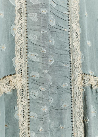 Світло-блакитна повсякденний сукня Zara з квітковим принтом