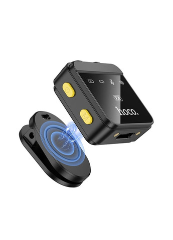 Бездротова мікрофонна система L17 Dual-mic magnetic lavalier wireless digital microphone (iP/Type-C) Black Hoco (372990420)