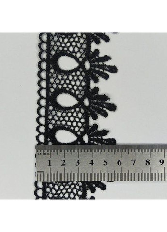 Кружево макраме 5см (20м) Цвет - Черный (01-Y10495-10) Plus-plus (352751449)