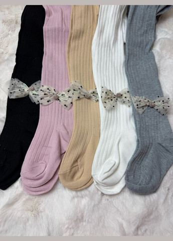 Колготки для девочки с бантиком розовый 10666 No Brand (315319376)