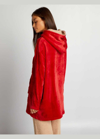 Худи флис,красный в узоры, Kiabi (308887403)