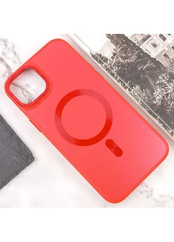 Чехол Накладка для Apple iPhone 15 Plus MagSafe Стекло + TPU 6.7" No Brand (402176984)