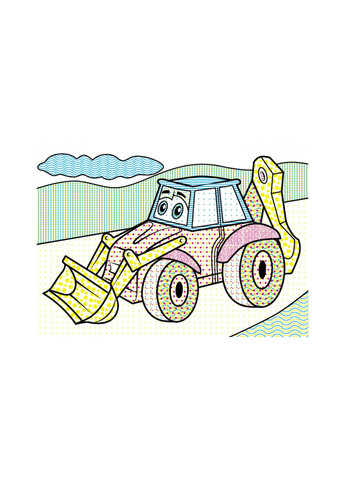 Водные раскраски (Трактор с ковшом) (9789669473332) Пегас (316084330)