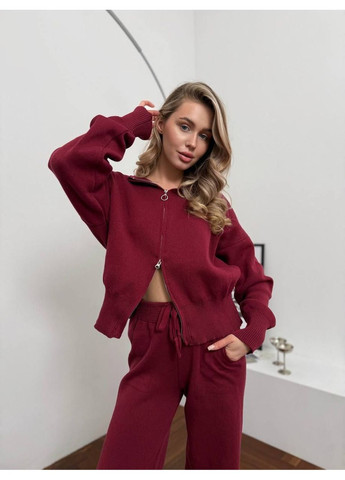 Костюм (джемпер, брюки), цвет Бордовый Fashion (361668298)