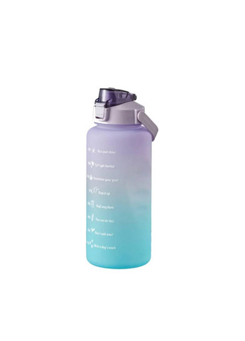 Фіолетова, матова, ударостійка, герметична, спортивна пляшка для води 2000мл. No Brand (280939323)