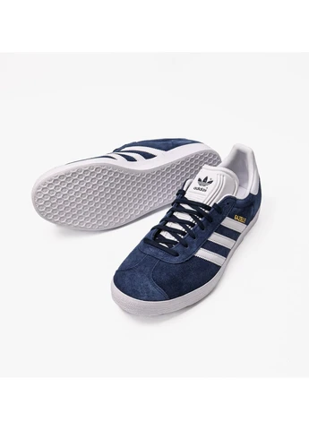 Синій кросівки gazelle stitch-and-turn shoes blue bb5478 adidas
