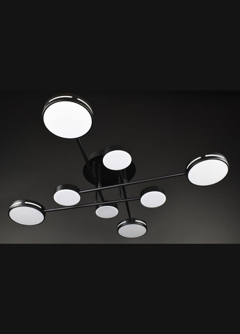 Люстра светодиодная потолочная LED светильник для квартиры на потолок лэд 27935 Черный 17х90х90 см. Sunnysky (364755460)