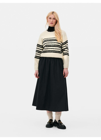 Молочный джемпер зима,молочный-черный, Primark