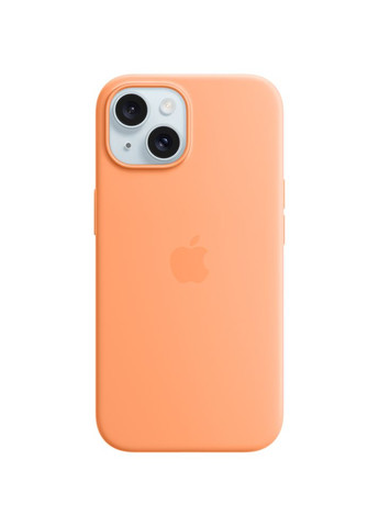 Чохол для iPhone 15 Silicone Case with MagSafe Orange Sorbet (MT0W3ZM/A) Apple (316696787)