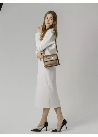 Жіноча сумка 2066/2088 крос-боді коричнева No Brand (296008111)