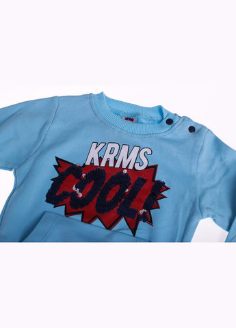 Блакитний демісезонний костюм із довгим рукавом для хлопчика трикотажний cool блакитний 86 см (30427) BABYKROHA