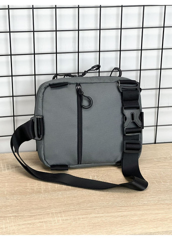Сумка трансформер 3в1 (сумка через плечо, нагрудная - слинг, бананка) для мужчин и женщин, Тёмно-серый Famk (362268160)