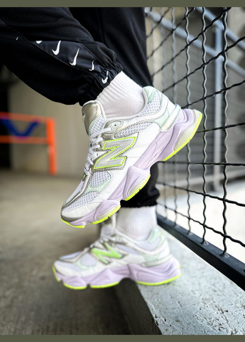 Білі Осінні кросівки чоловічі і жіночі new balance 9060 white taro | нью беланс 9060 білі сірі No Brand