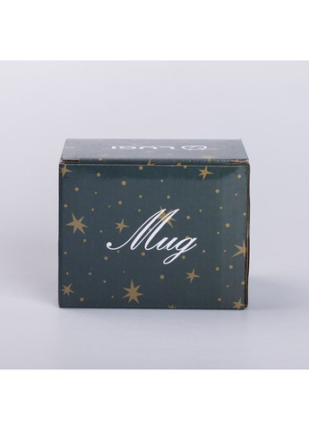 Чашка керамічна із золотим обідком та позолоченою ручкою 320 (мл) Good life Синя Liling Rongxiang Ceramic (360454849)