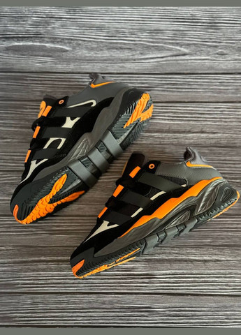 Комбіновані всесезон кросівки Vakko Adidas Niteball Black Orange
