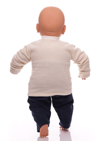 Синий зимний костюм с длинным рукавом для мальчика флисовый веаr синий 68 см (26760) BABYKROHA