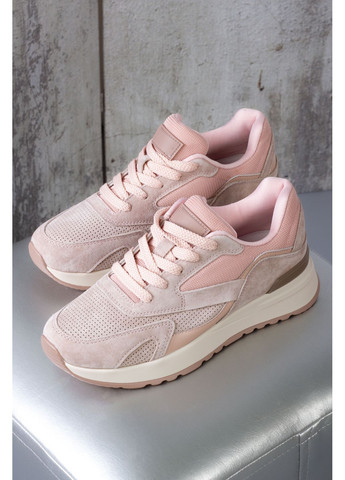 Кроссовки женские WKL81-2 натуральная замша розовые 346540 Hoseily розовые (364487173)