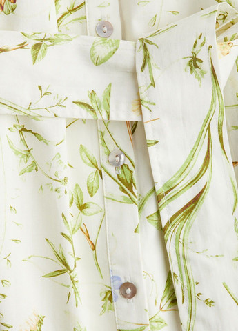 Білий кежуал сукня H&M з квітковим принтом