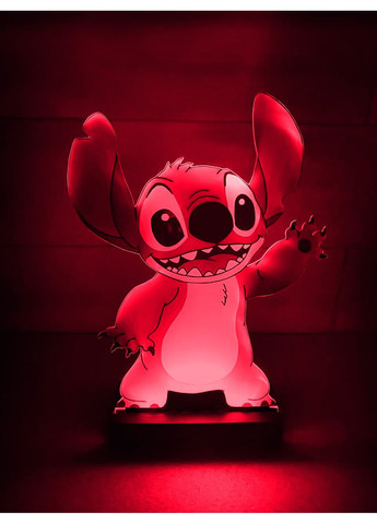 Дитячий нічник Стич / Stitch на чорній підставці Creative (355388161)